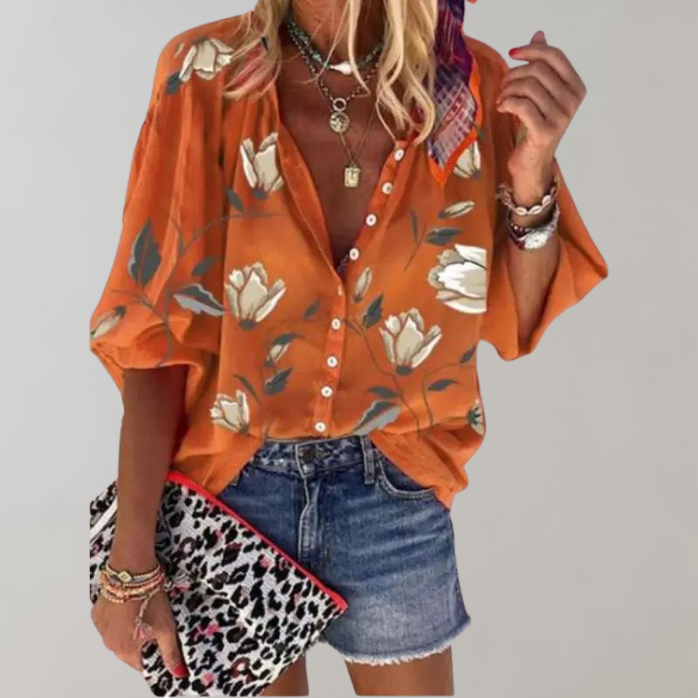 Willa London™ | Floral Elegance Blouse