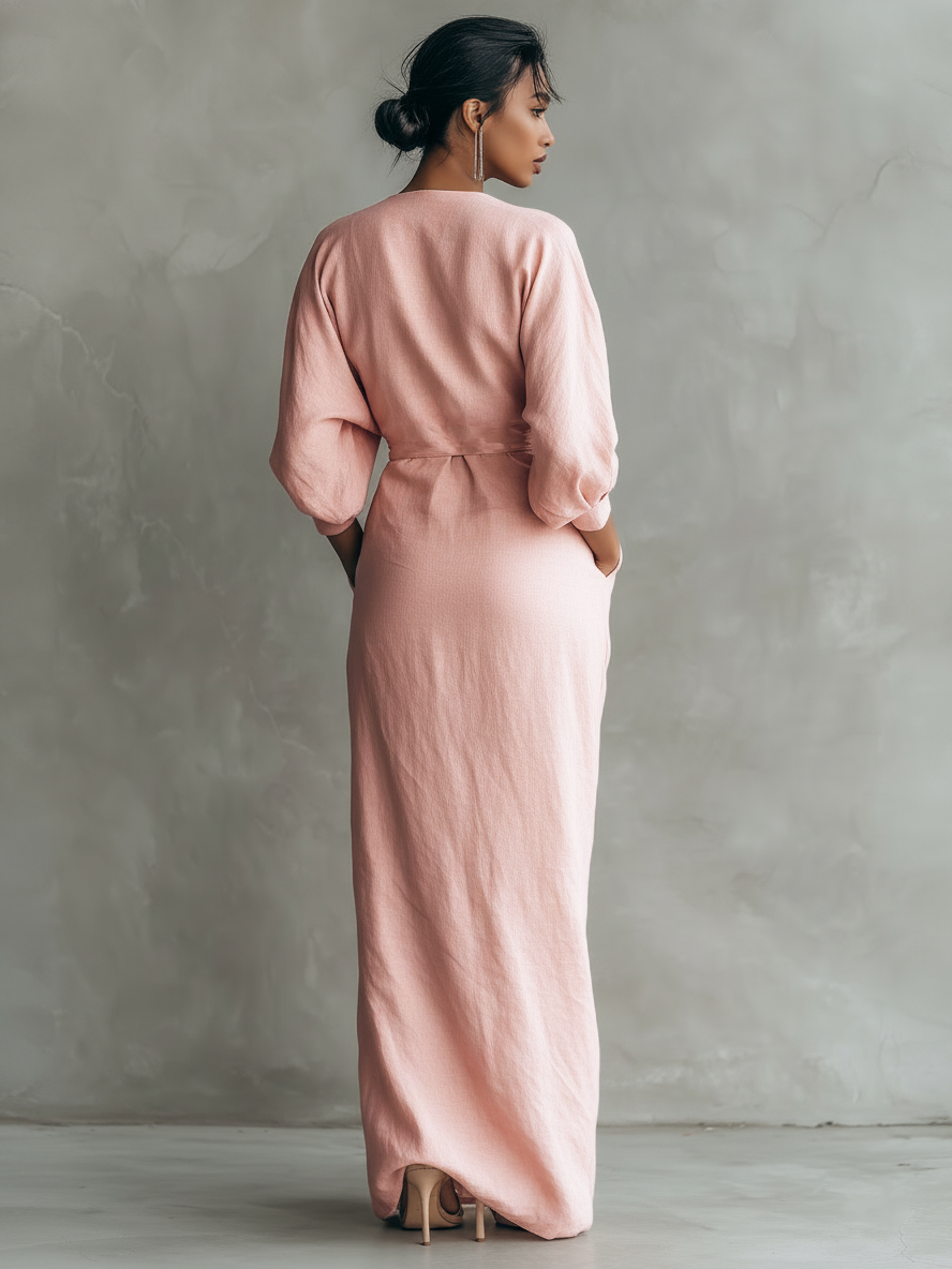 Willa London™ | Serene Linen Maxi Dress