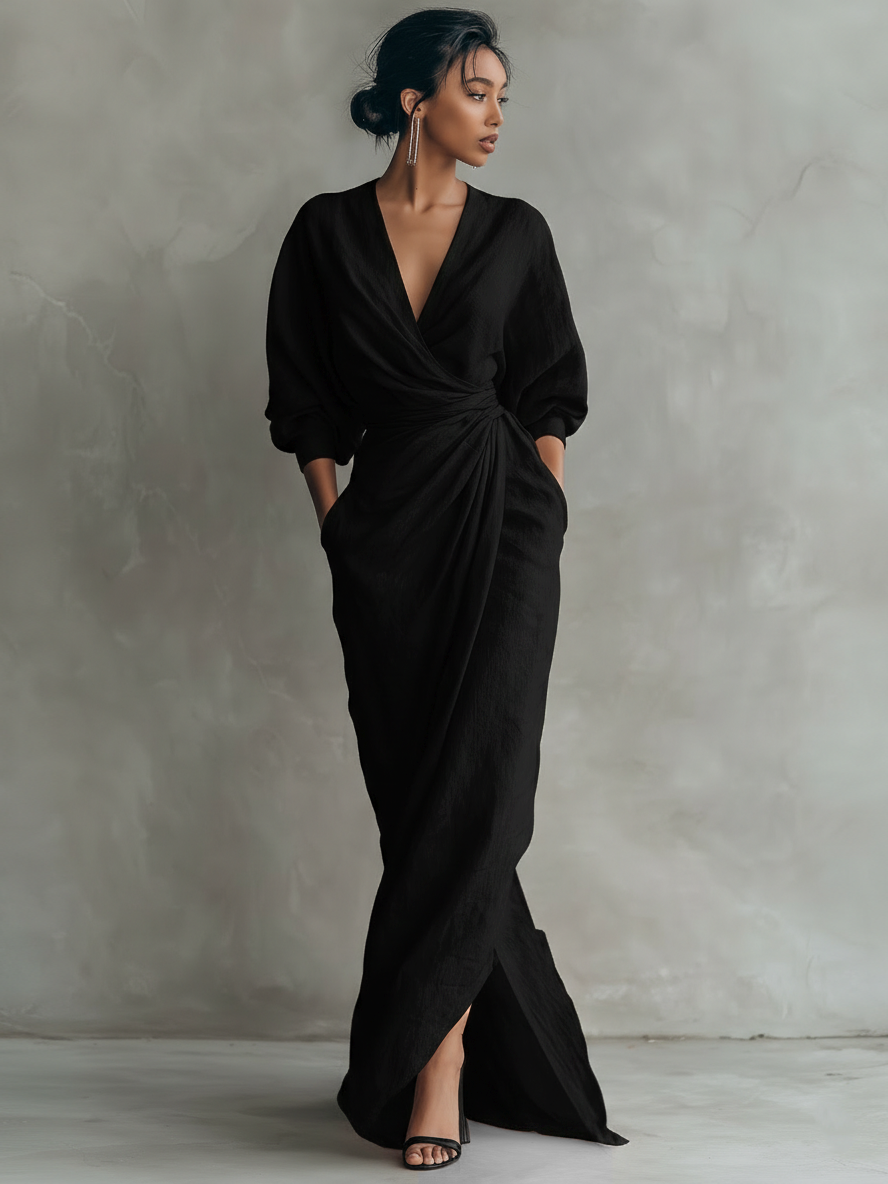 Willa London™ | Serene Linen Maxi Dress