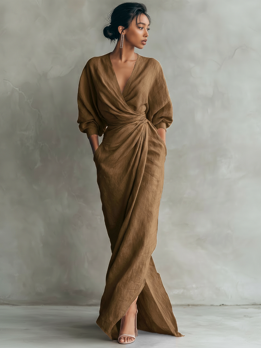 Willa London™ | Serene Linen Maxi Dress