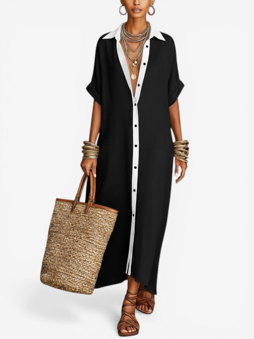 Willa London™ | Effortless Elegance Midi Shirt Dress