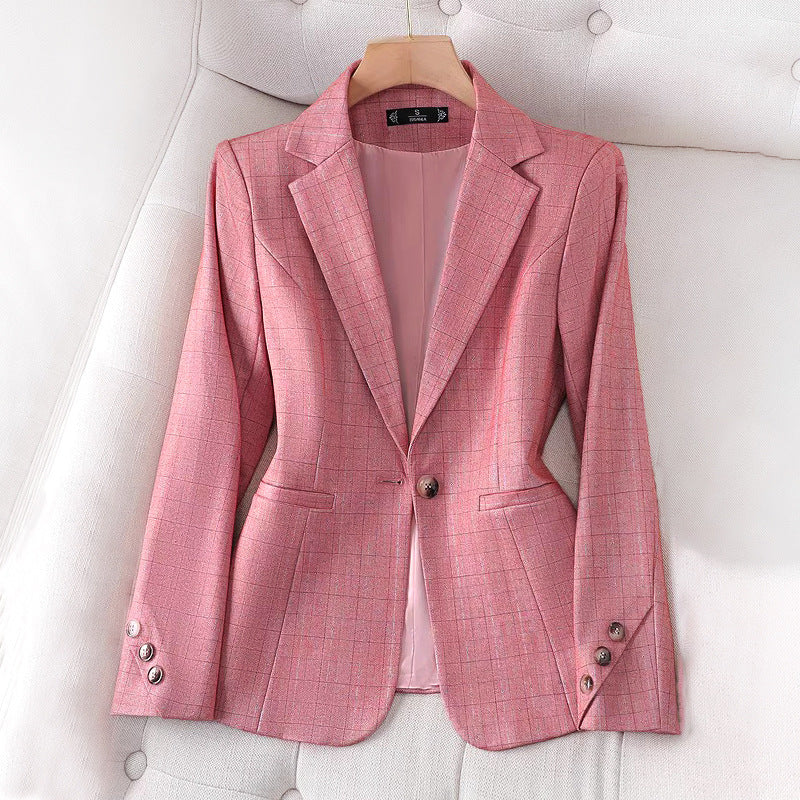 Willa London™ | Mira Blush Check Blazer