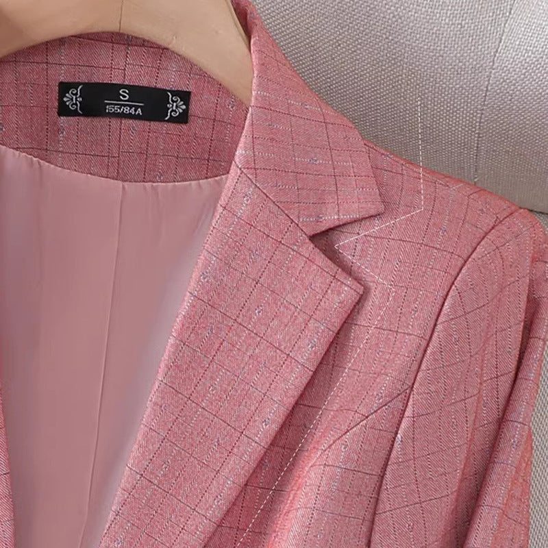 Willa London™ | Mira Blush Check Blazer