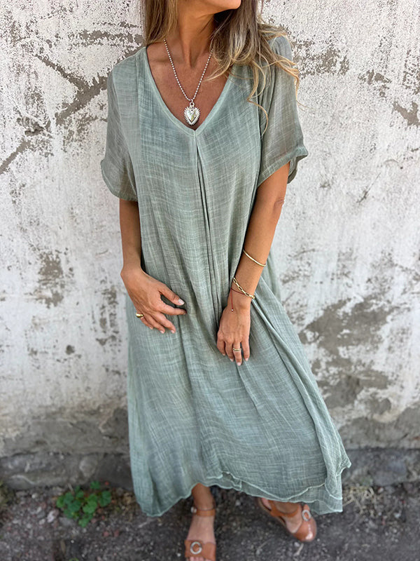 Willa London™ | Serene Cotton-Linen Dress