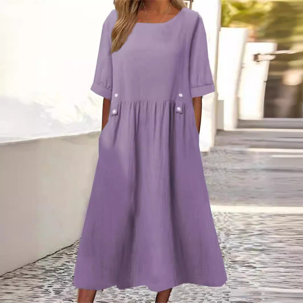 Willa London™ | Amaris Linen Cotton Dress