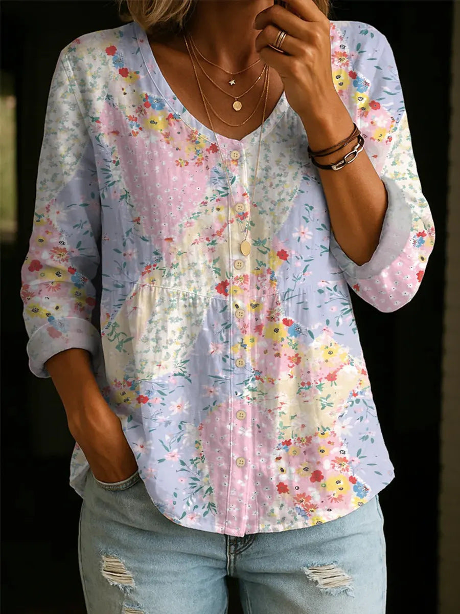 Willa London™ | Floral Elegance Blouse