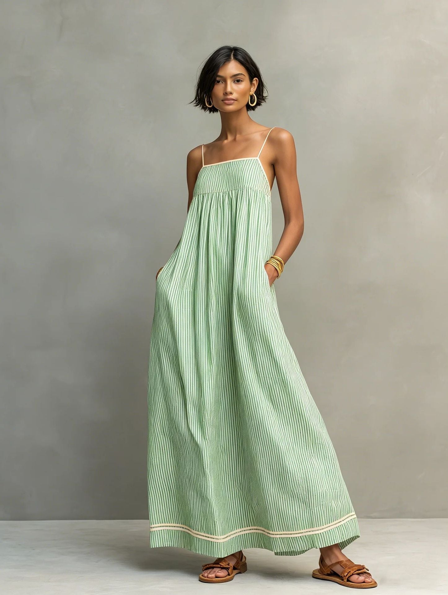 Willa London™ | Serene Stripes Maxi Dress