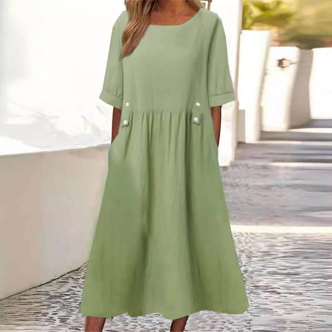 Willa London™ | Amaris Linen Cotton Dress