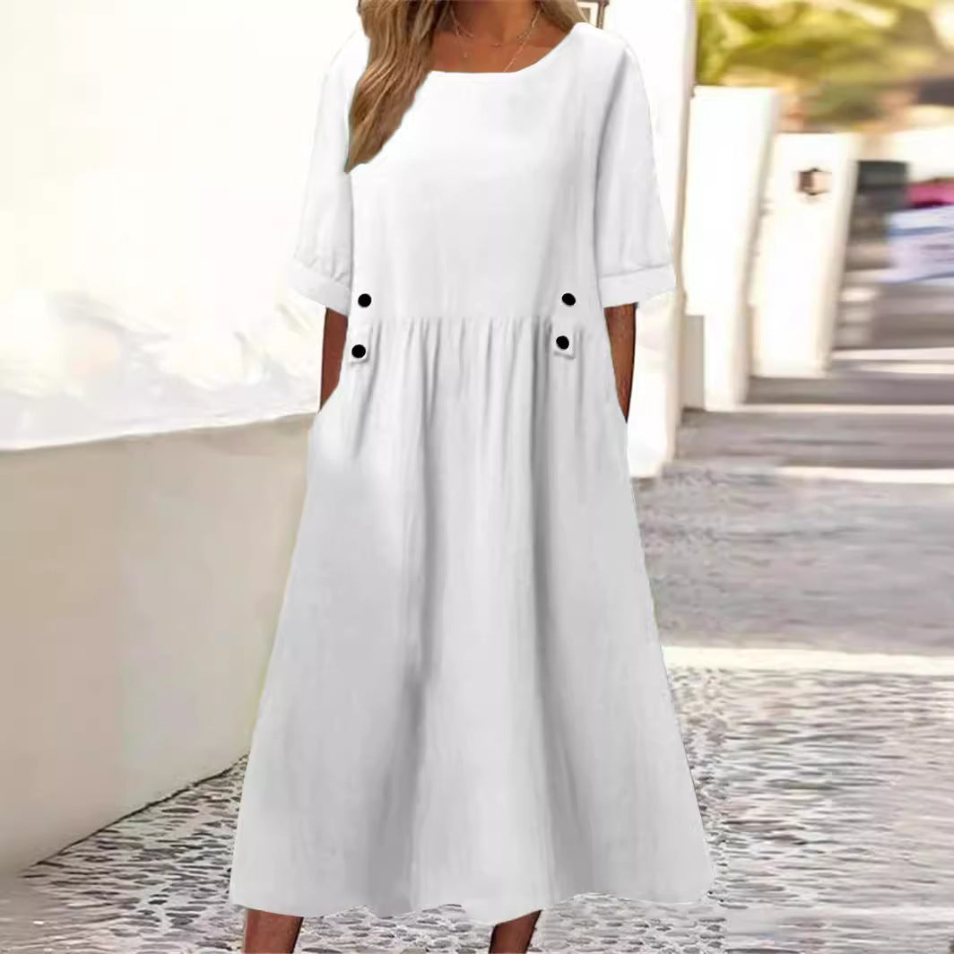 Willa London™ | Amaris Linen Cotton Dress