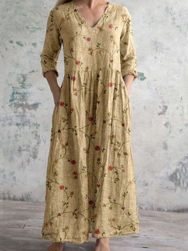Willa London™ | Celestine Vintage Floral Maxi Dress