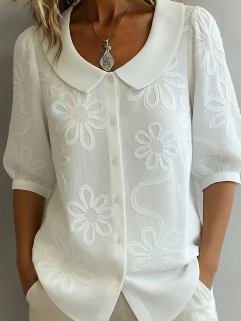 Willa London™ | Floral Elegance Blouse