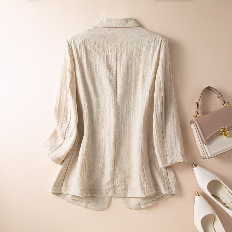 Willa London™ | Serene Linen Wrap Blazer
