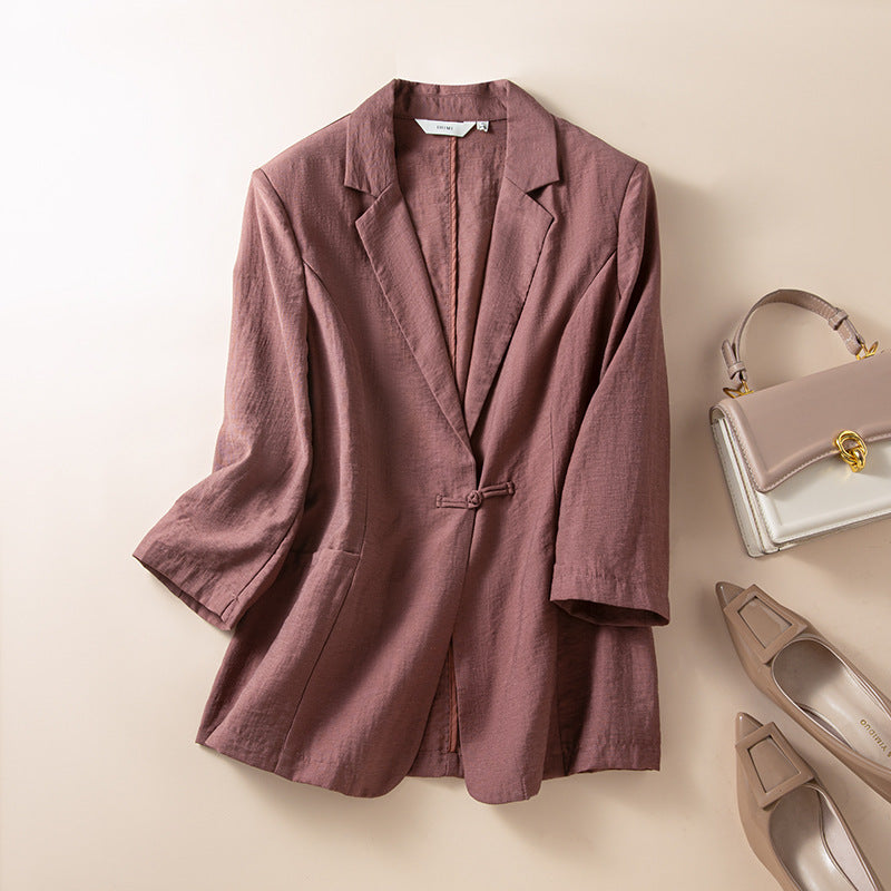 Willa London™ | Serene Linen Wrap Blazer