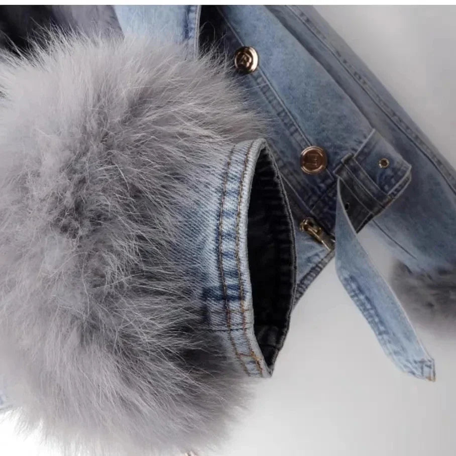 Willa London™ | Luxe Fur Denim Jacket