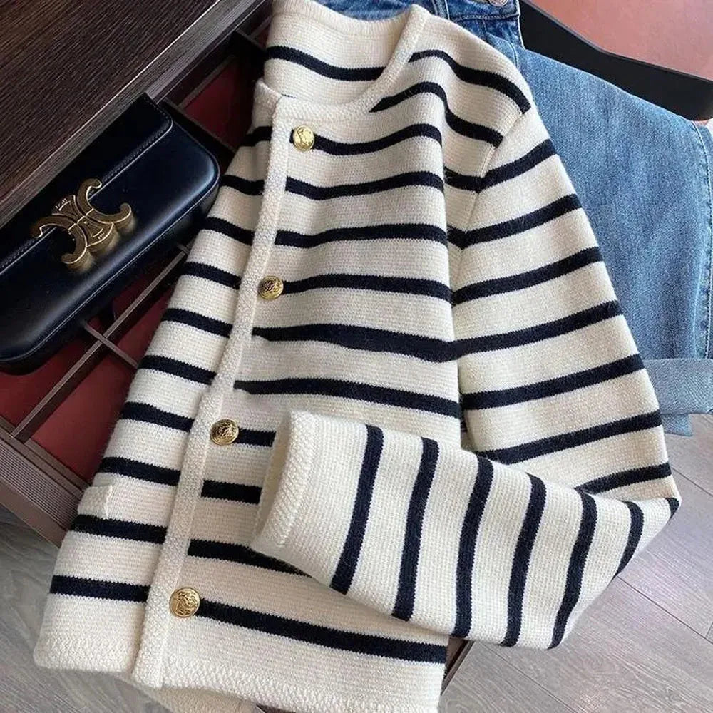 Willa London™ | Parisian Striped Cardigan