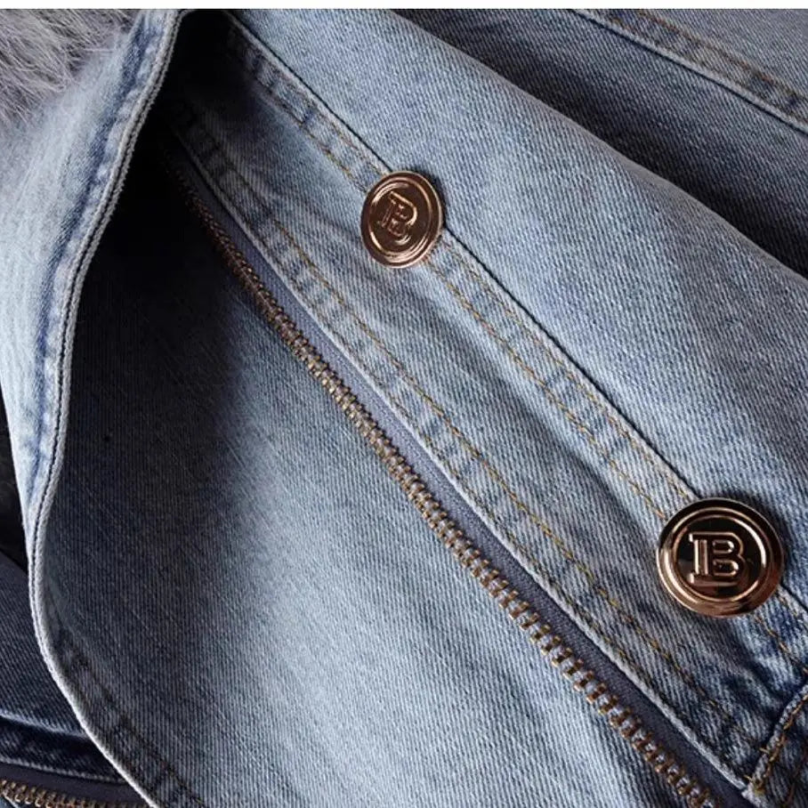 Willa London™ | Luxe Fur Denim Jacket