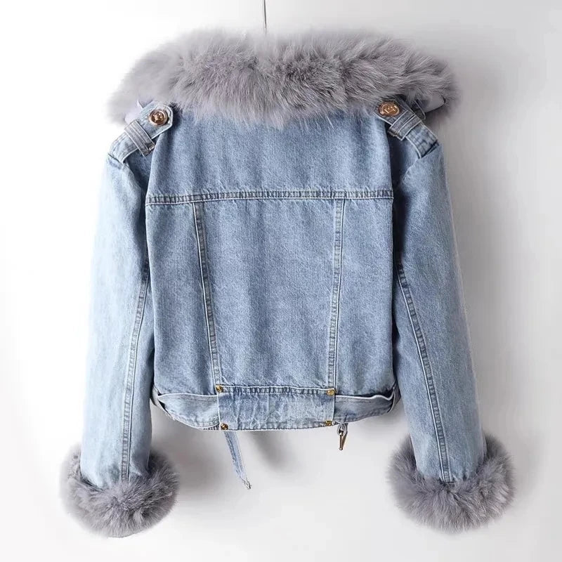 Willa London™ | Luxe Fur Denim Jacket