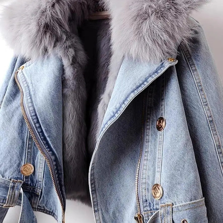 Willa London™ | Luxe Fur Denim Jacket