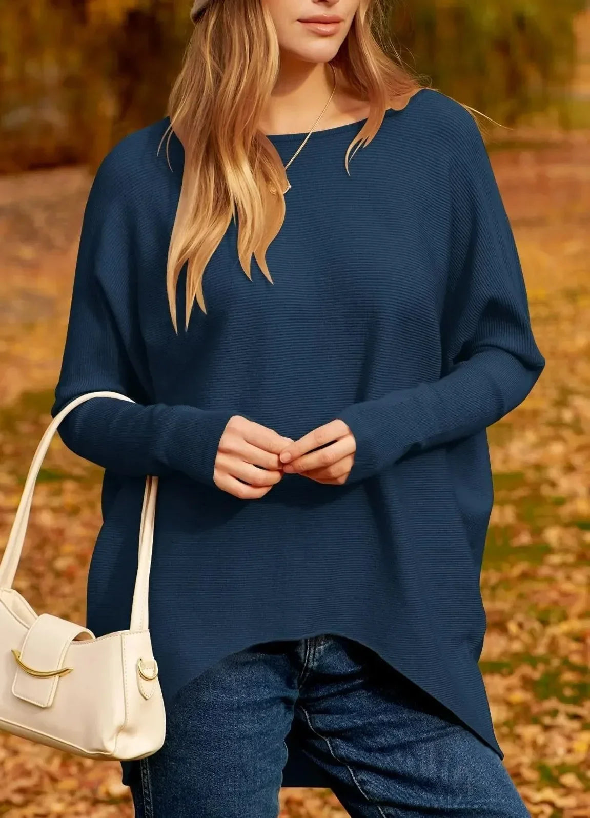 Willa London™ | Asymmetric Comfort Knit Sweater