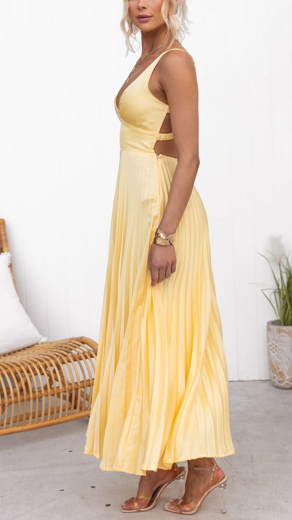 Willa London™ | Darya Plissé Maxi Dress