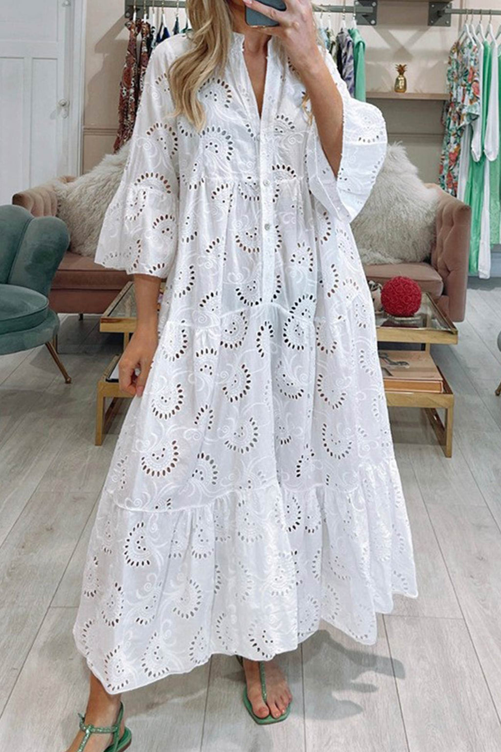 Willa London™ | Serene Embroidery Dress