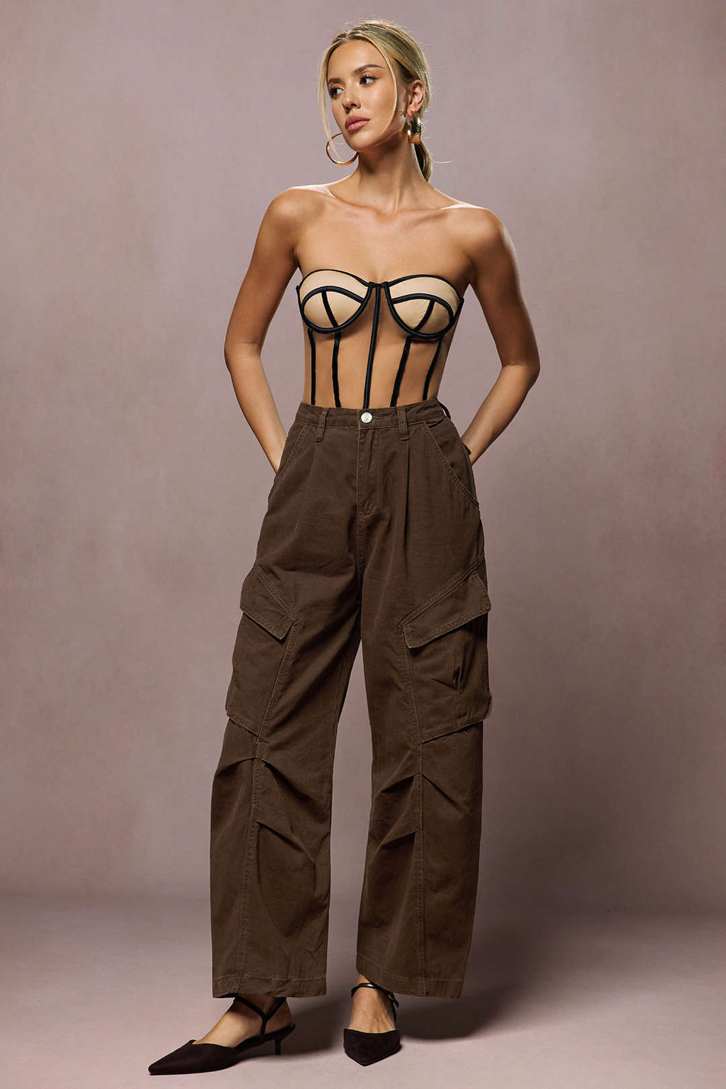 Willa London™ | Luxe Ruched Denim Trousers