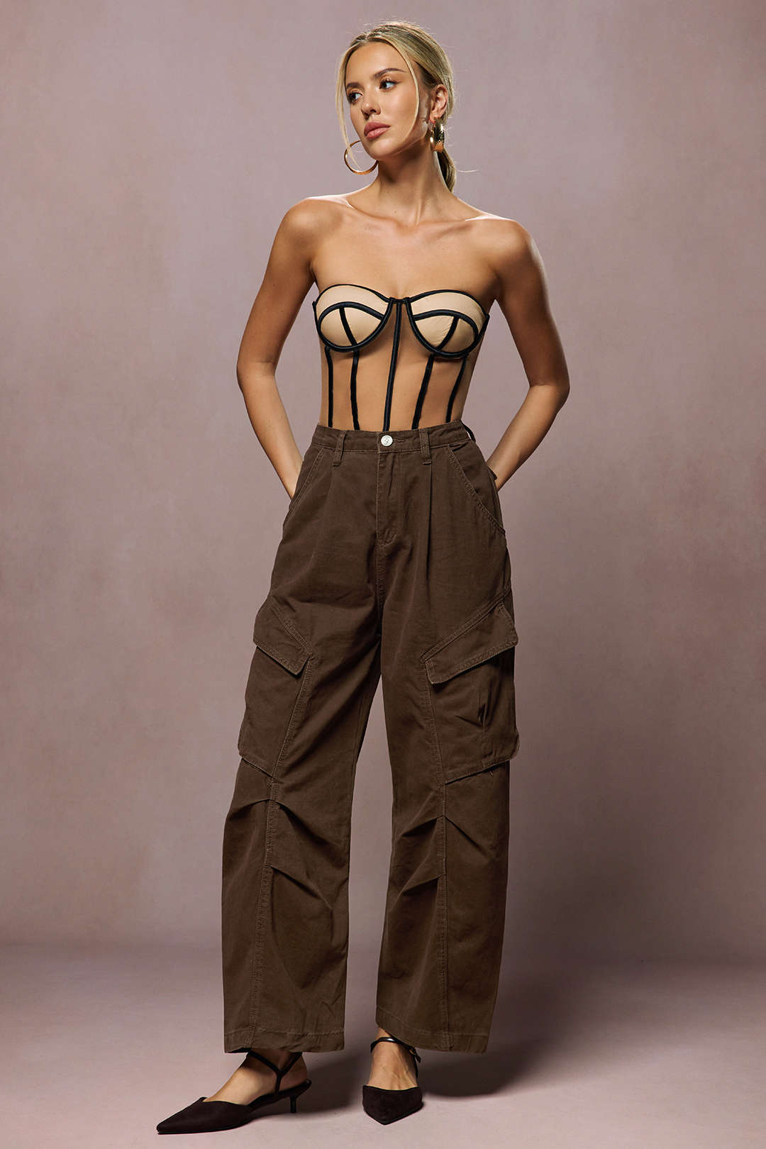 Willa London™ | Luxe Ruched Denim Trousers
