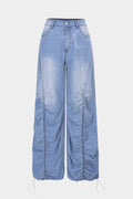 Willa London™ | Luxe Ruched Denim Trousers