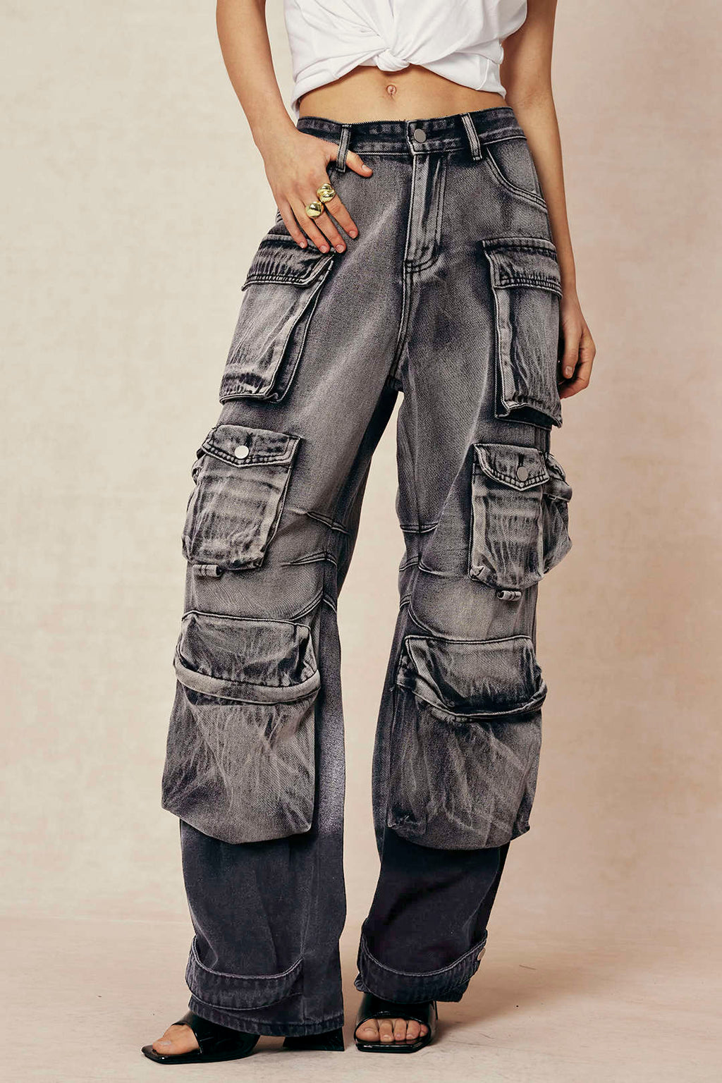 Willa London™ | Urban Elegance Cargo Jeans