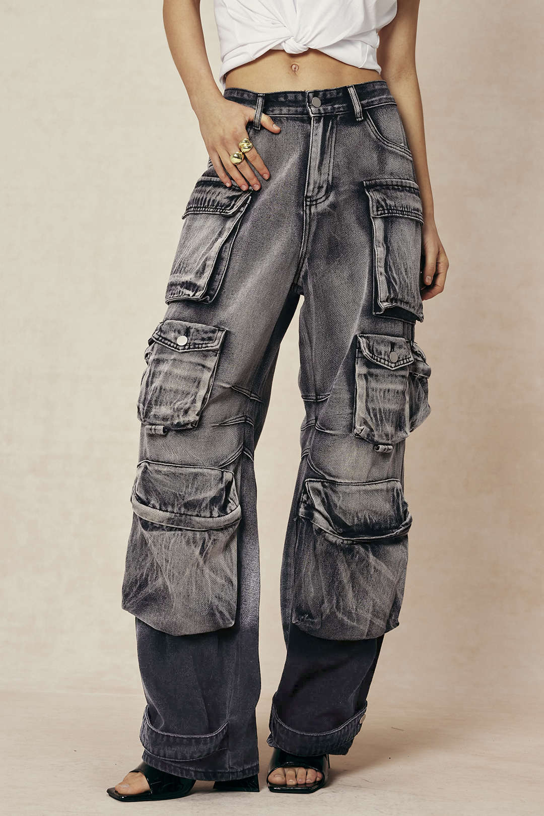 Willa London™ | Urban Elegance Cargo Jeans