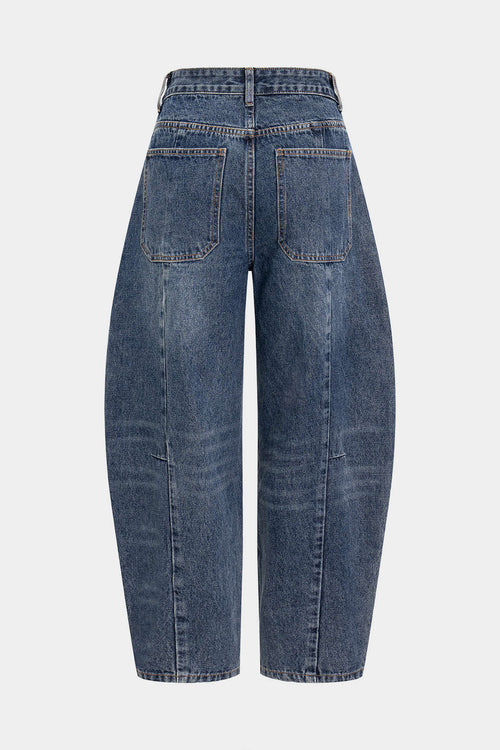 Willa London™ | Artisan Patchwork Barrel Jeans