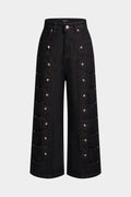 Willa London™ | Luxe Metallic Denim Trousers