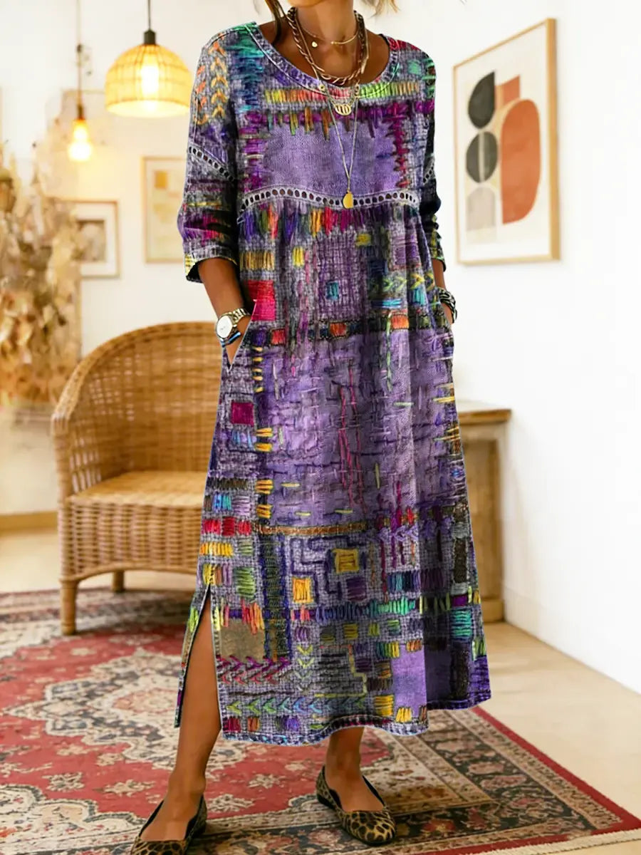 Willa London™ | Ethereal Patchwork Denim Dress