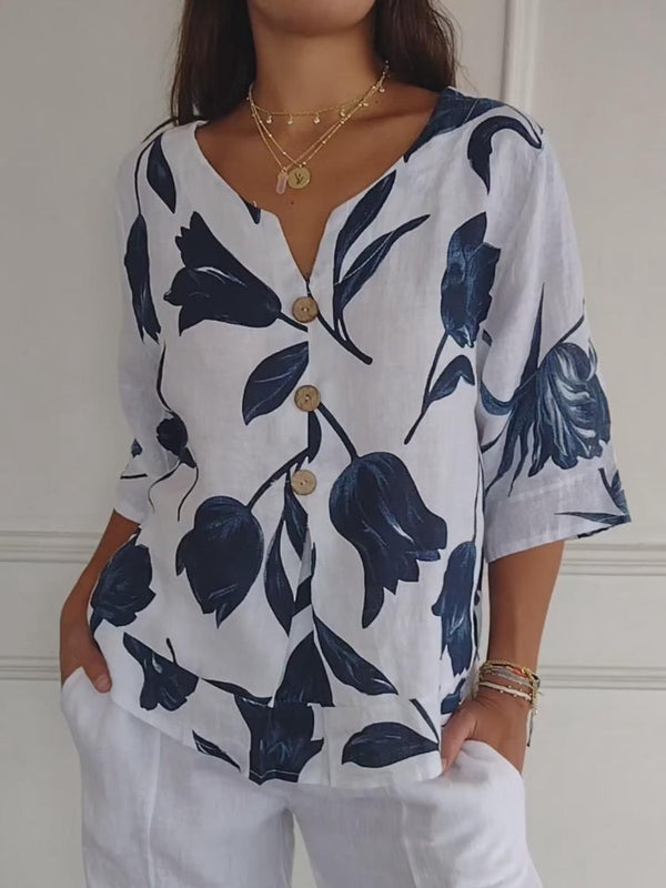 Willa London™ | Floral Elegance Top