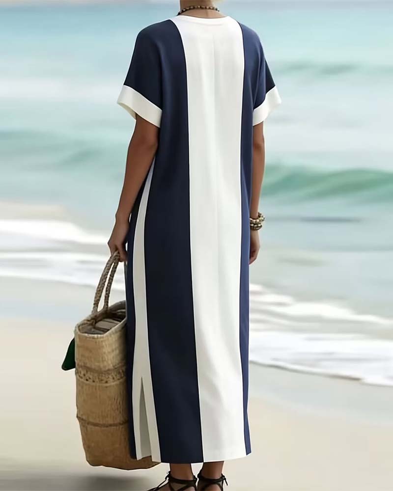 Willa London™ | Serene Stripes Midi Dress