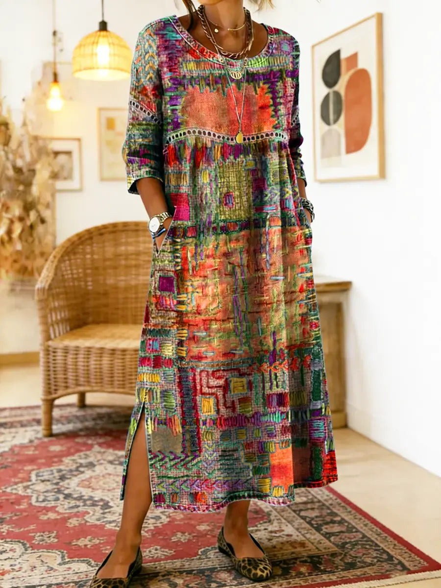Willa London™ | Ethereal Patchwork Denim Dress