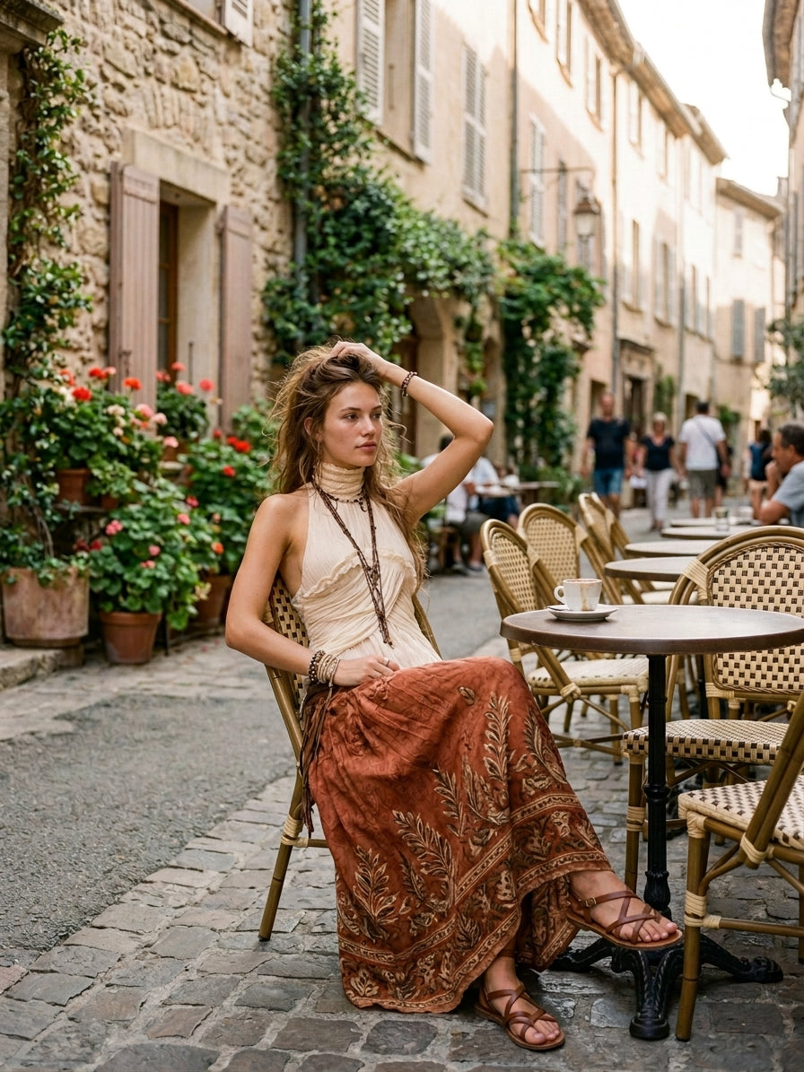 Willa London™ | Bohemian Pleat Halter Top