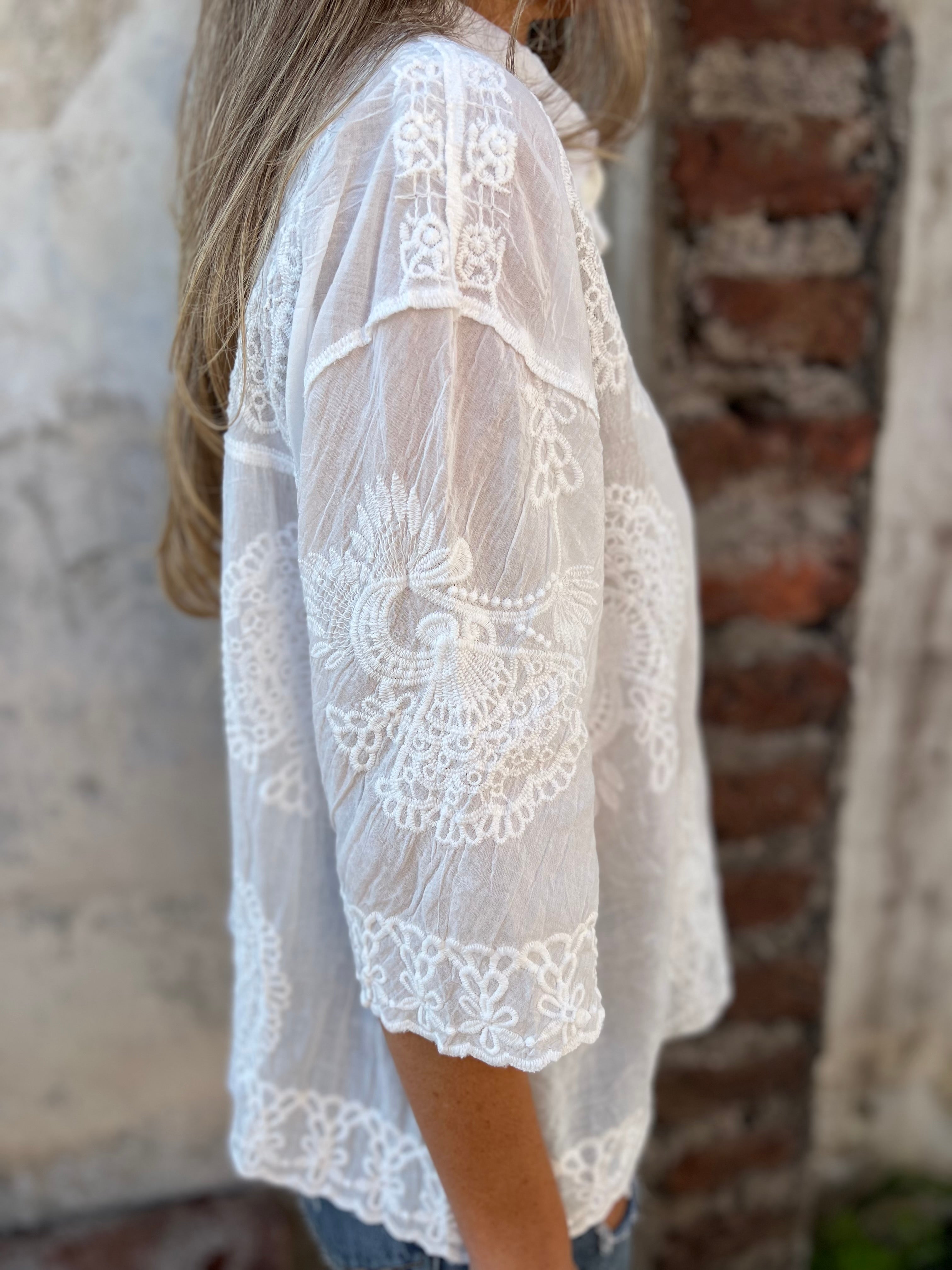 Willa London™ | Lace Elegance Blouse