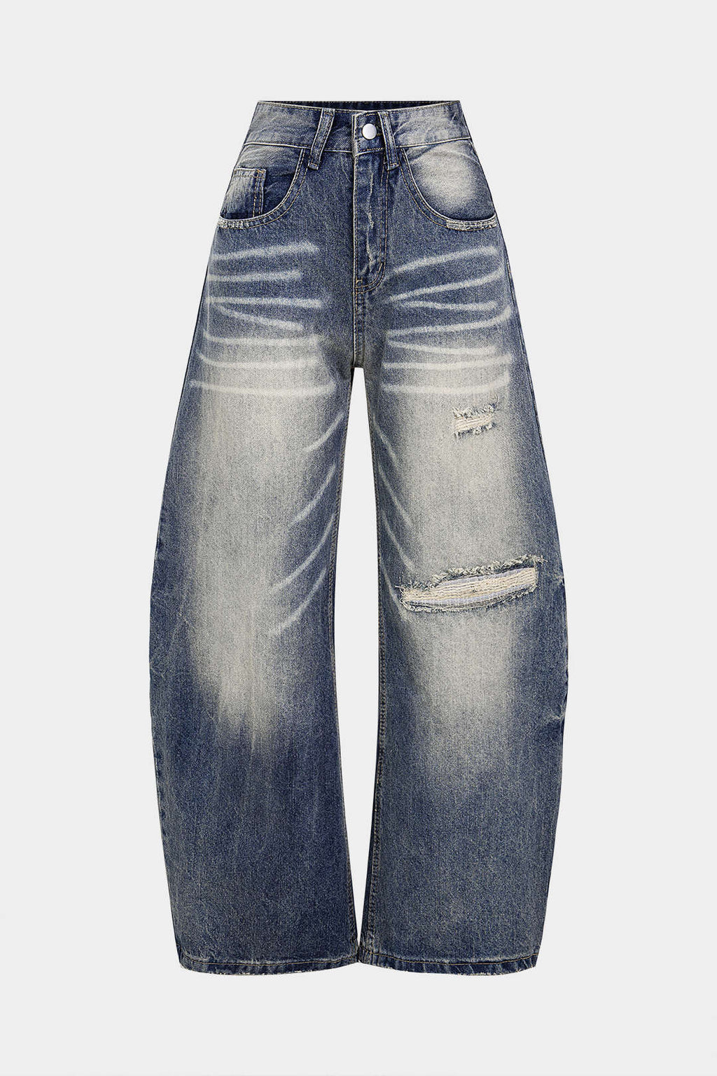 Willa London™ | Asymmetrical Luxe Denim Trousers