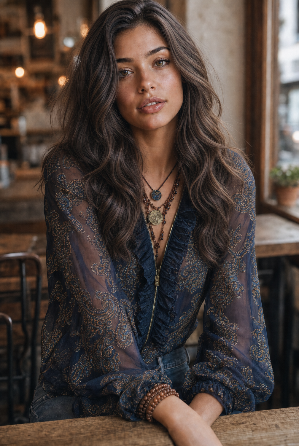 Willa London™ | Baroque Ruffle Chiffon Blouse