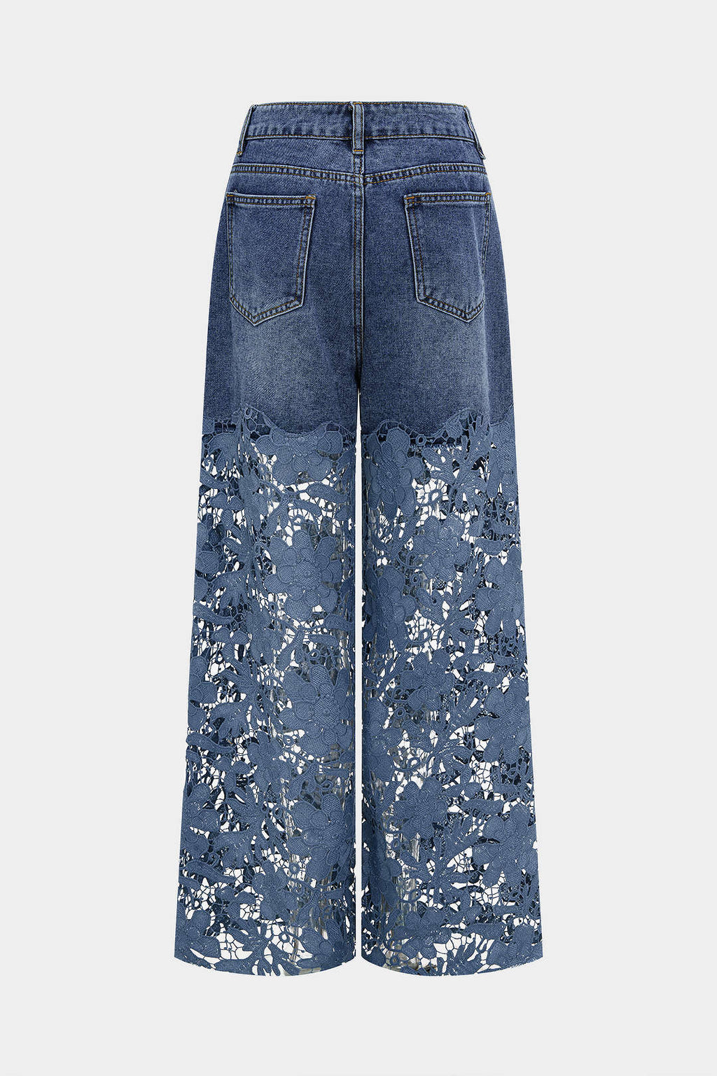 Willa London™ | Lace Elegance Wide Leg Jeans