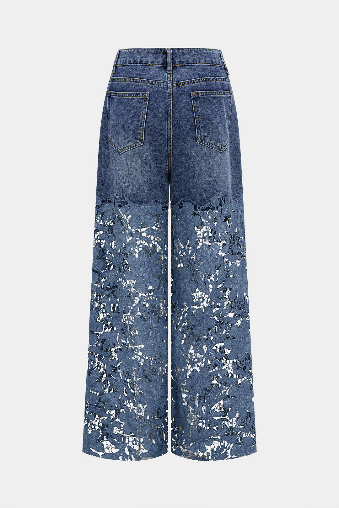 Willa London™ | Lace Elegance Wide Leg Jeans