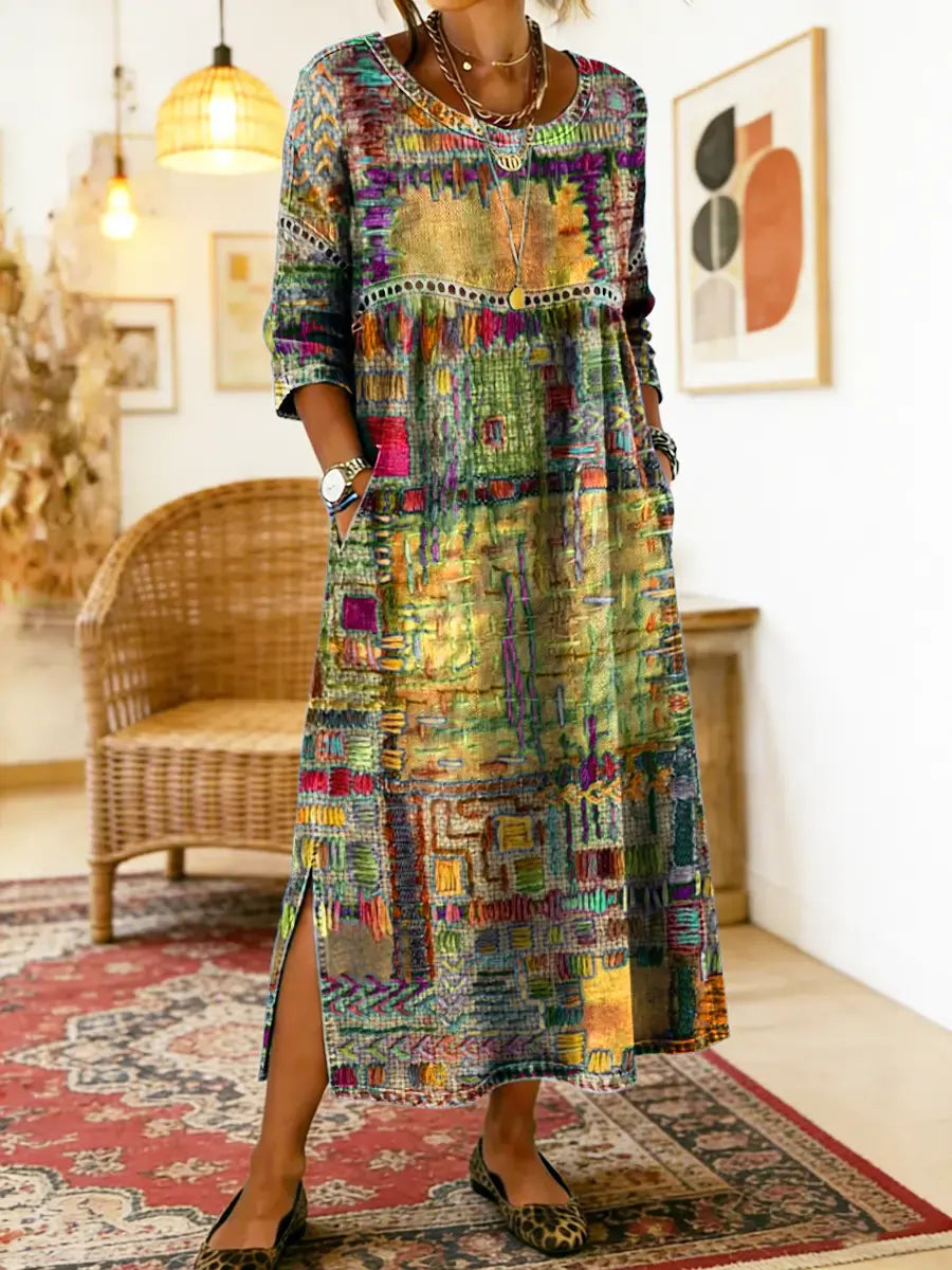 Willa London™ | Ethereal Patchwork Denim Dress