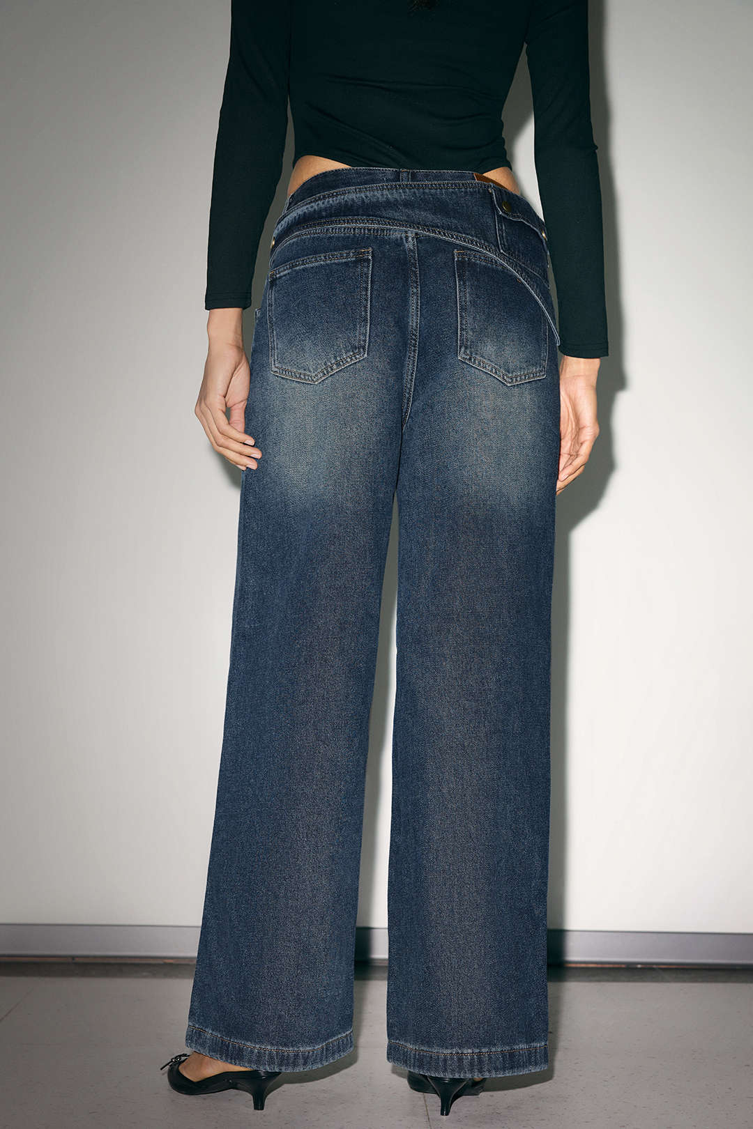 Willa London™ | Asymmetrical Elegance Denim Trousers