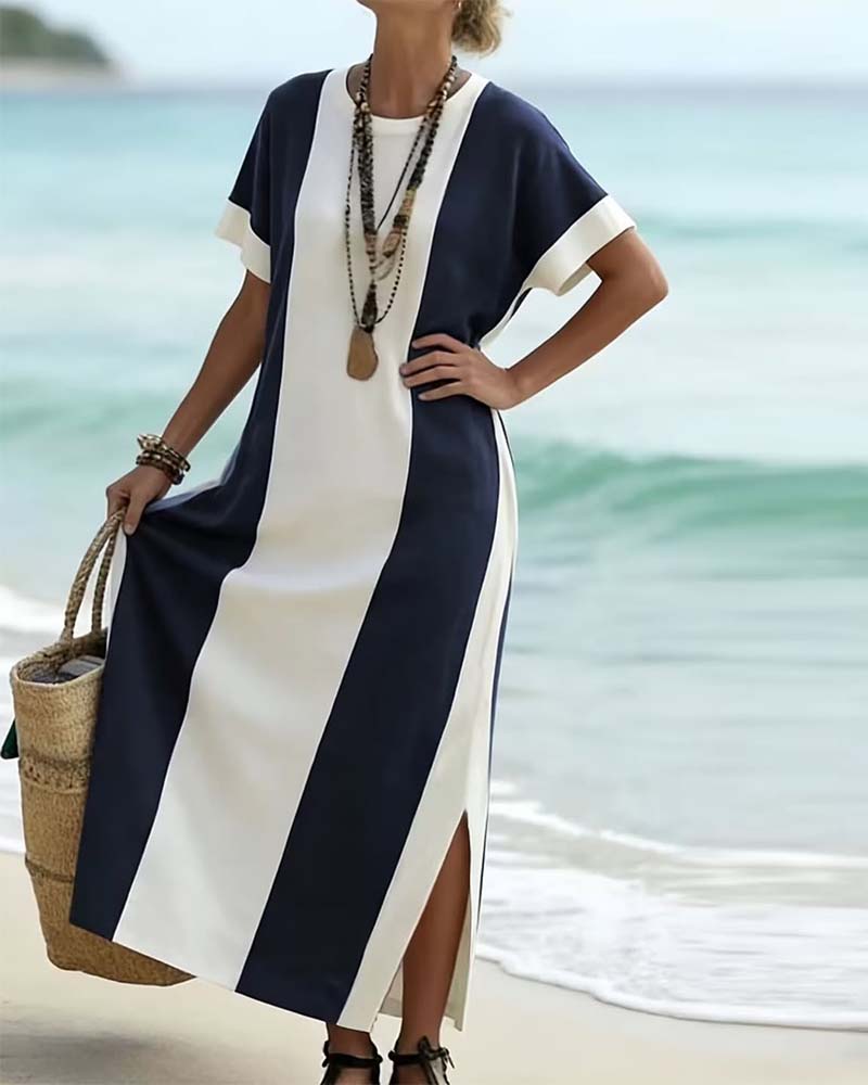 Willa London™ | Serene Stripes Midi Dress