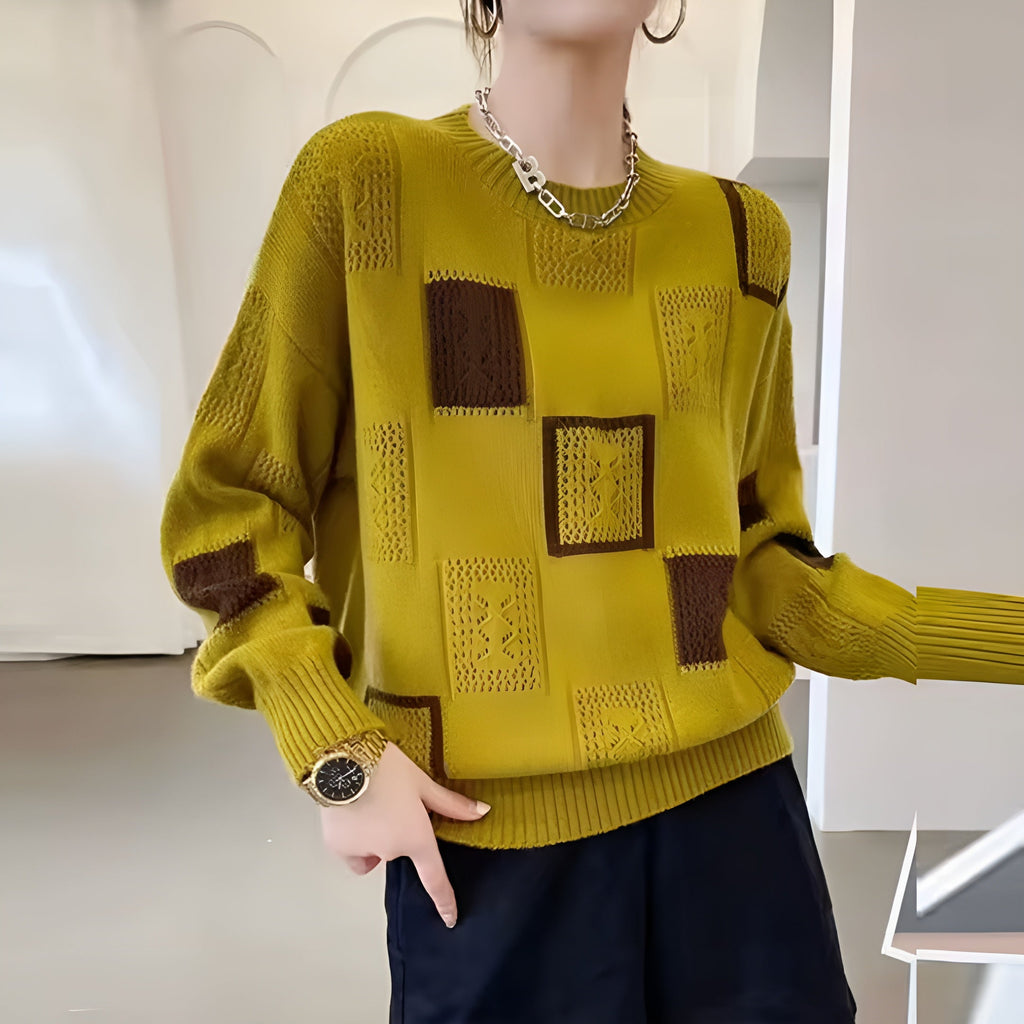 Willa London™ | Vintage Check Knit Pullover