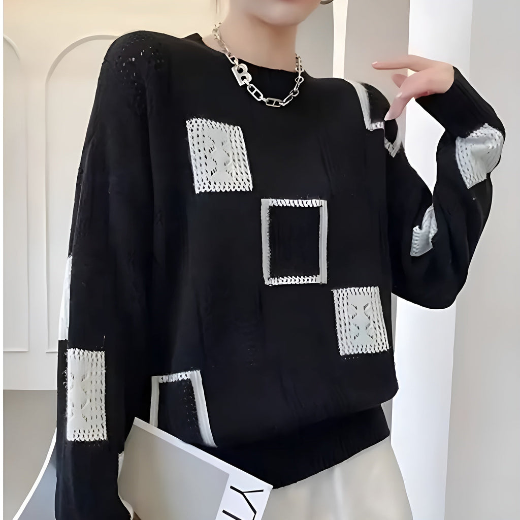 Willa London™ | Vintage Check Knit Pullover