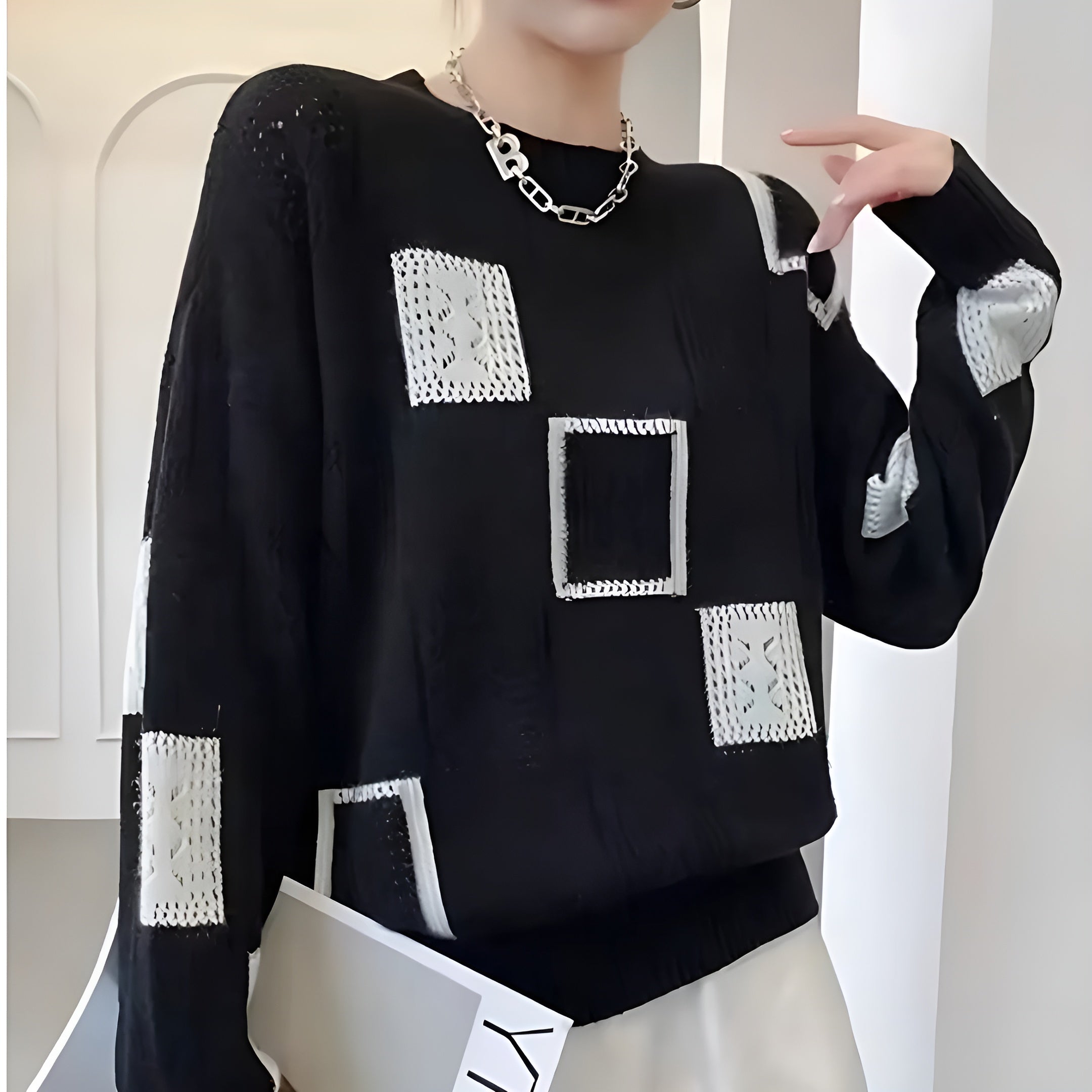 Willa London™ | Vintage Check Knit Pullover