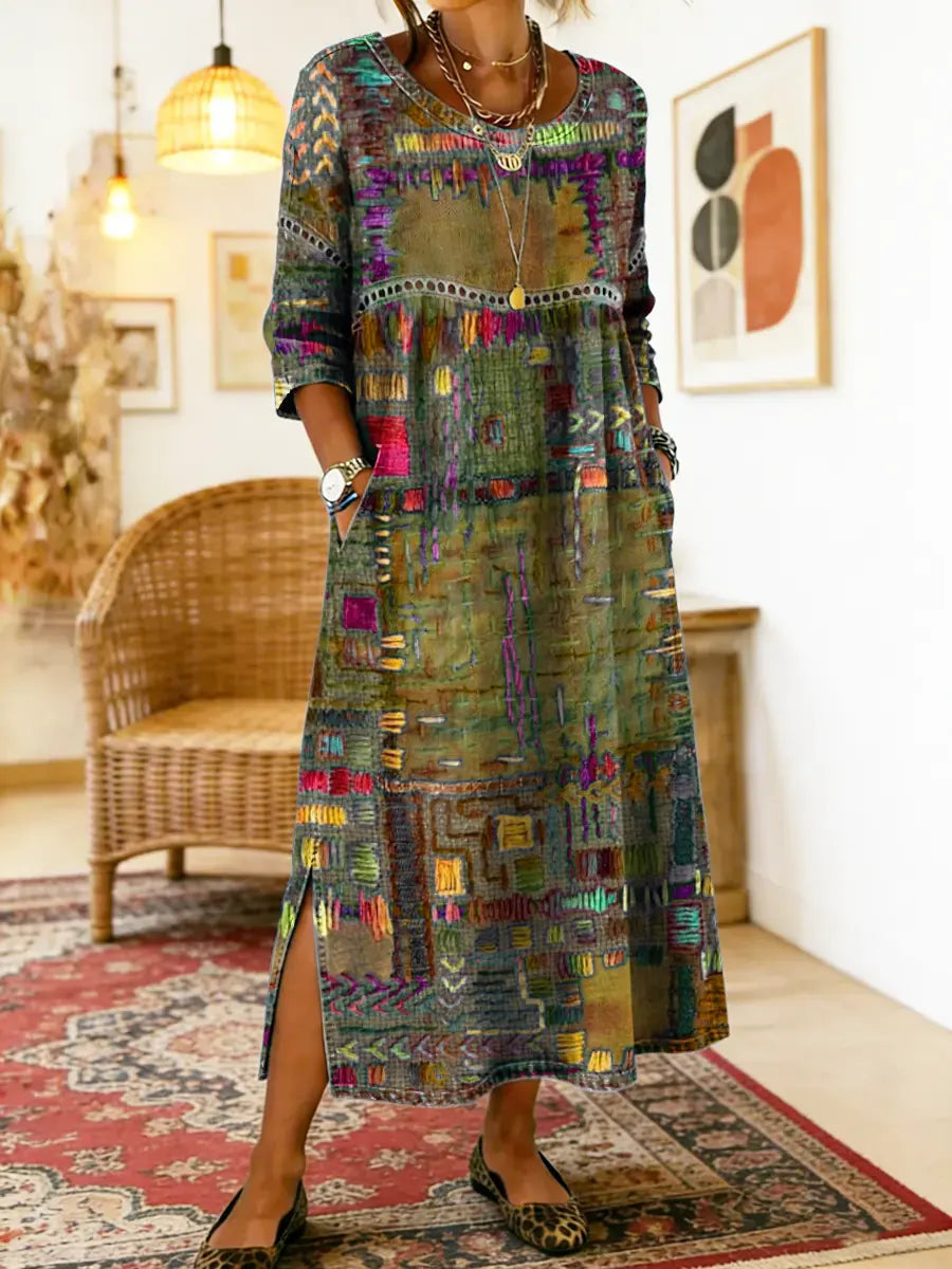 Willa London™ | Ethereal Patchwork Denim Dress