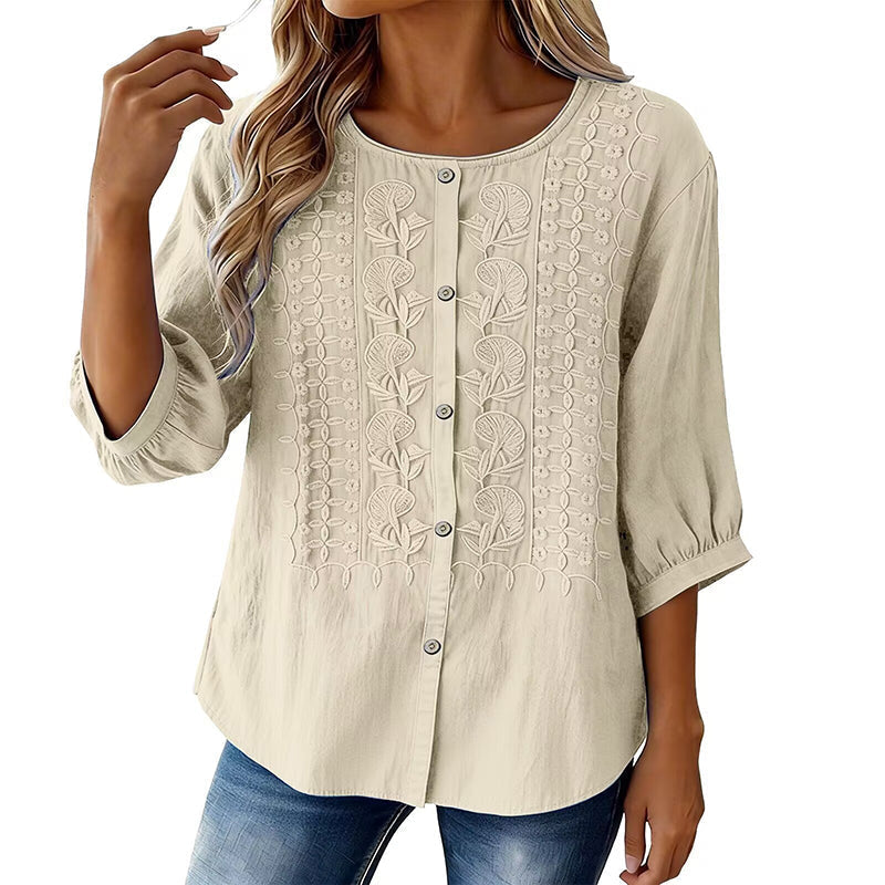 Willa London™ | Artisan Floral Blouse
